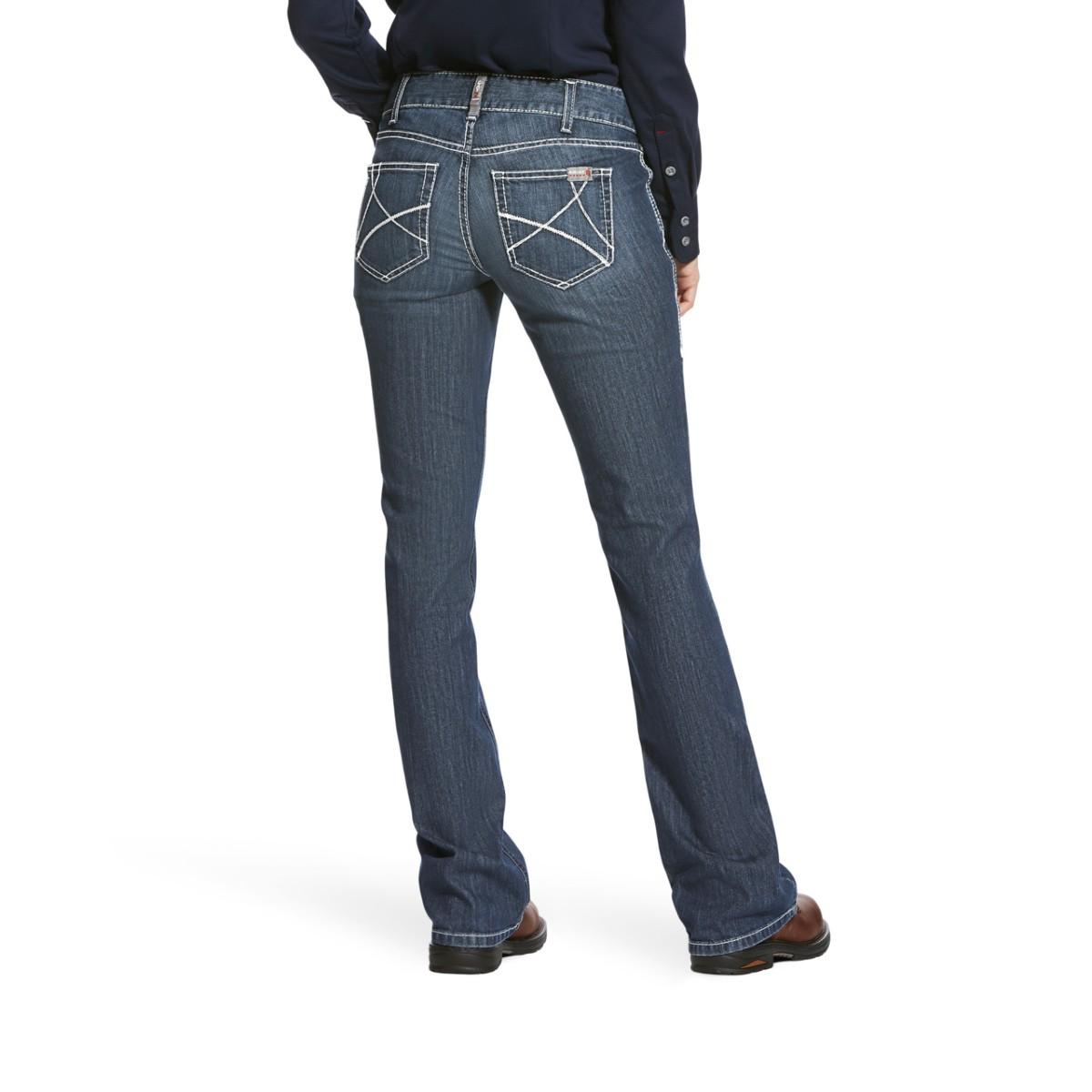 Ariat Women's FR Stretch DuraLight Ella Jean in Azurite